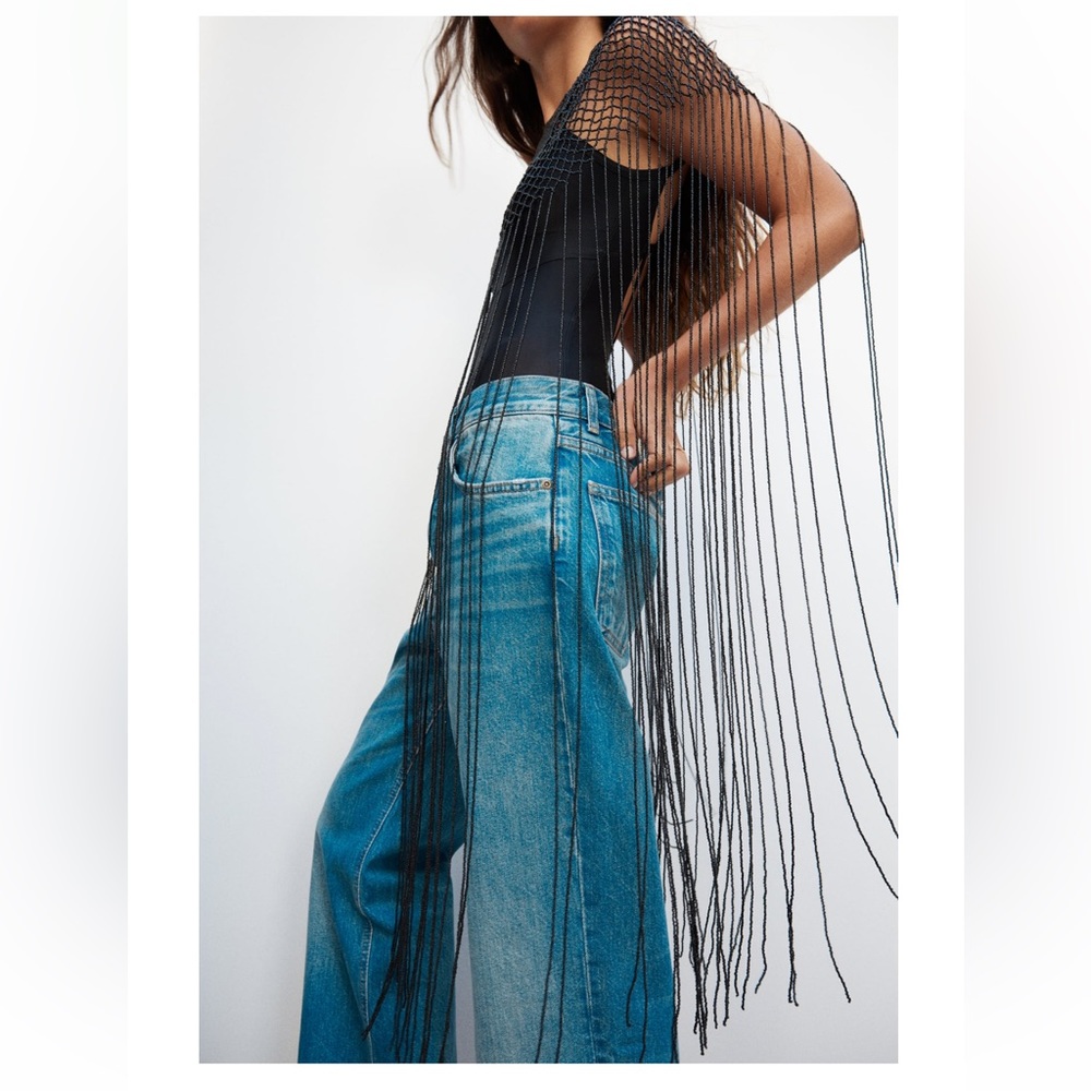 Zara beaded fringe top - Picture 4 of 7